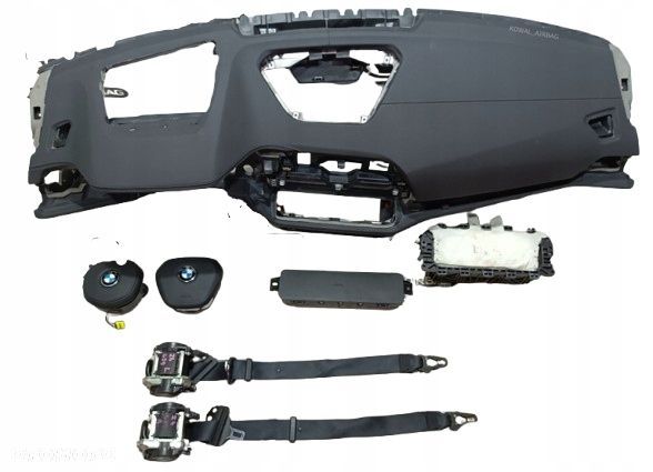 komplet poduszki deska pas pasy bmw m3 g81 przedlift biaŁa niĆ bez head up - 1