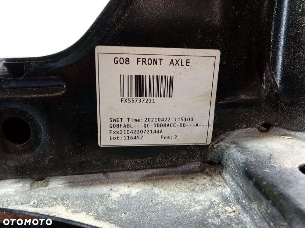 BMW IX3 G08 ELEKTRYK TRAWERS WÓZEK SANKI ZAWIESZENIA PRZÓD 6888031 - 8