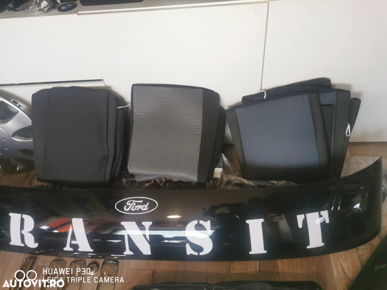 Accesori Ford Transit , deflector capota,parasoalr,capace roti,oglinzi cromate - 7