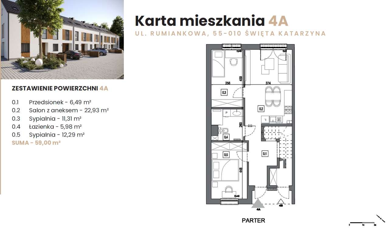 Św. Katarzyna I Twoje M3 z ogródkiem – wypij kawę we własnej zieleni