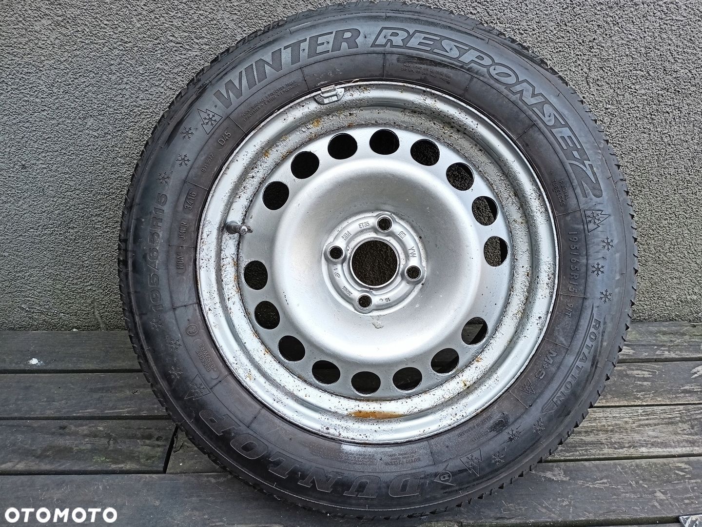 Oryginał koło zapasowe Opel Astra H Tigra TwinTop 195/65R15 zima 4x100 - 1