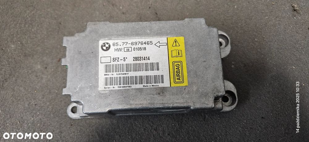 Moduł sensor airbag poduszek BMW seria 5 E60 E61 2006r 6976465 - 1