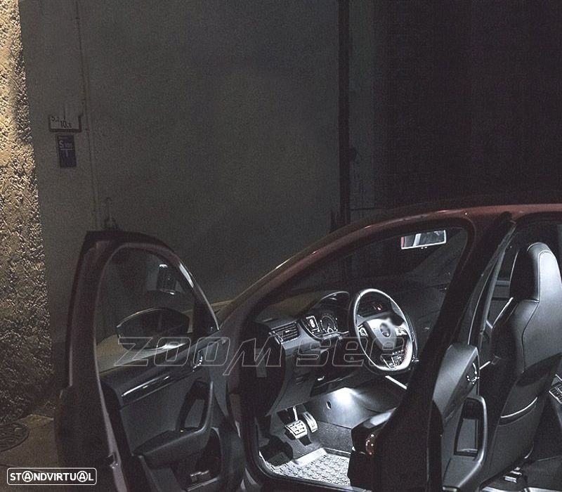 KIT COMPLETO DE 10 LAMPADAS LED INTERIOR PARA SKODA RAPID NA2 11- - 6