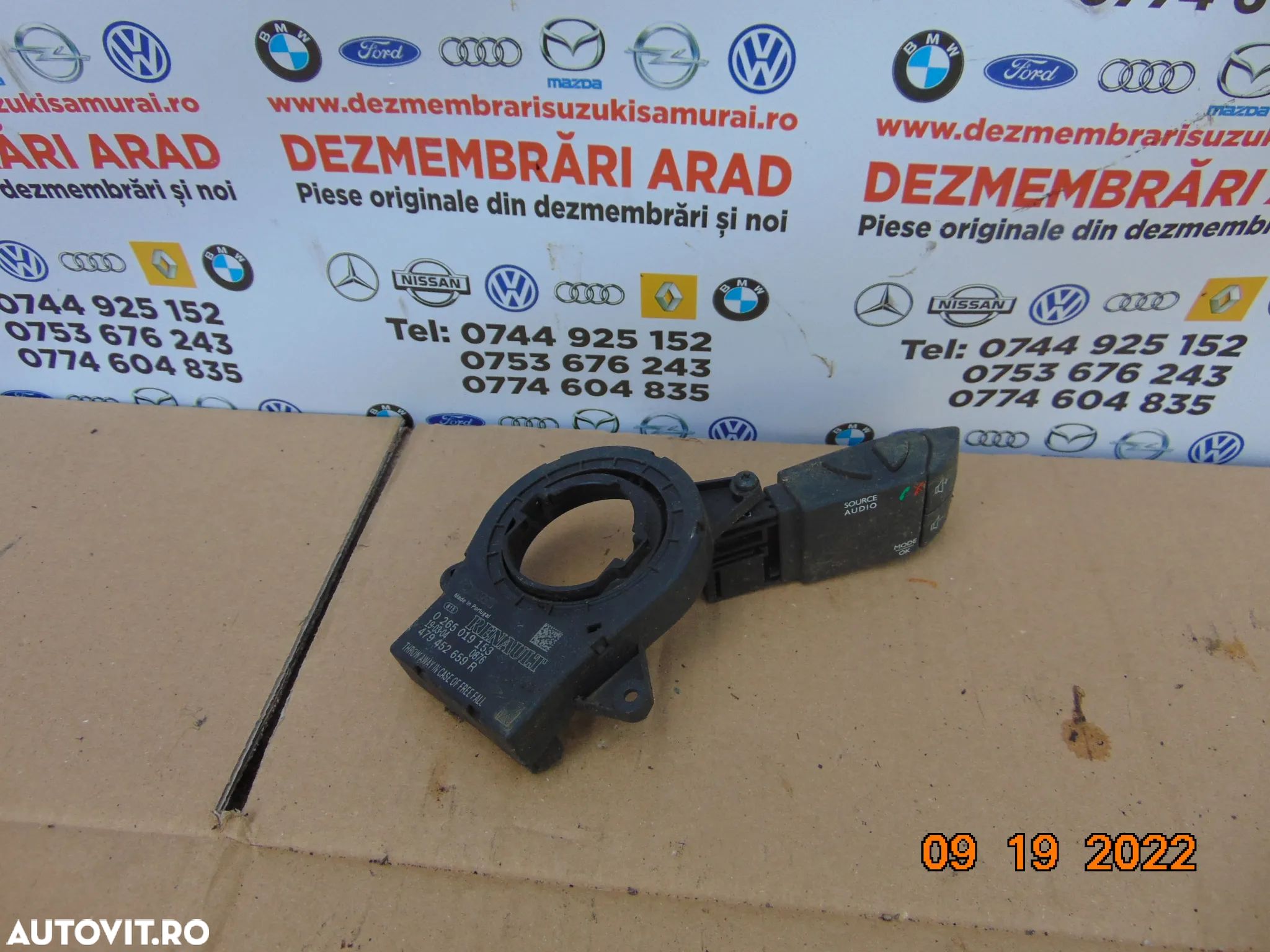 Spirala Airbag Volan dacia Sandero 2 Logan 2 MCV Dokker Lodgy banda volan senzor unghi - 1