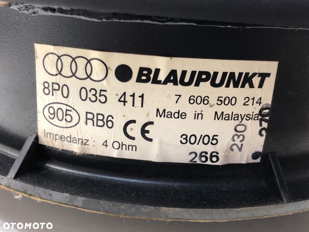 GŁOŚNIKI KOMPLET  AUDI A3 (8P1) 2003 - 2013 2.0 TDI 103 kW [140 KM] olej napędowy 2005 - 2008 - 7