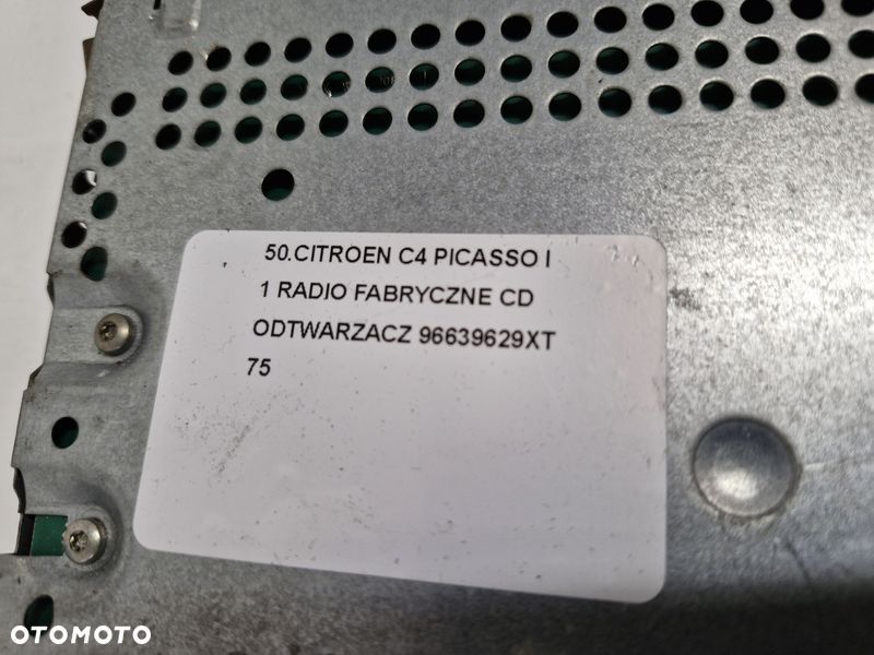 CITROEN C4 PICASSO I 1 RADIO FABRYCZNE CD ODTWARZACZ 9664055680 - 11