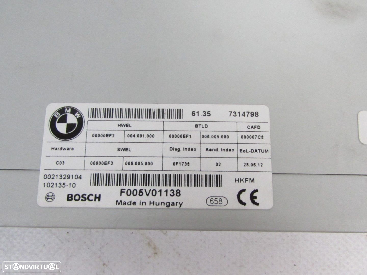 Modulo Tampa da Mala Seminovo/ Original BMW 3 Touring (F31)/BMW X5 (F15, F85)/BM... - 3