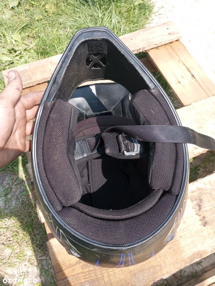 Kask HJC helmets cross  czarno-niebieski 85 cm C6 - 7