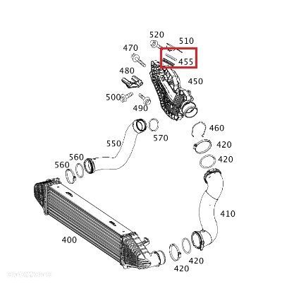 MERCEDES WIELE MODELI Uszczelka turbosprezarki OM642 ORYGINAL - 2
