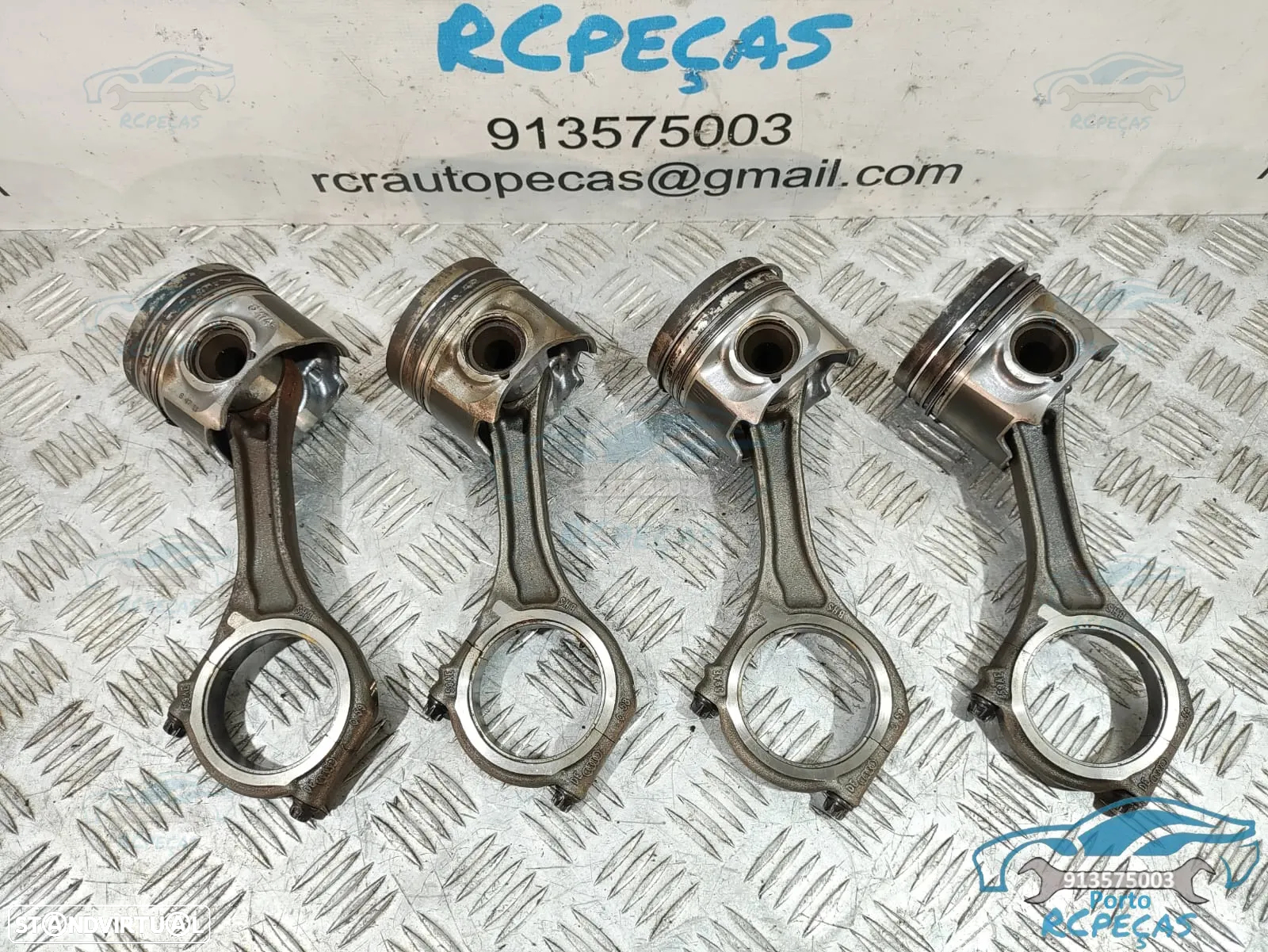 4 Pistões Audi - Motor CDU 3.0d V6 24v - 059AE - Pistão Piston - A5 | A6 | A7 | Q5 | Q7 - 6