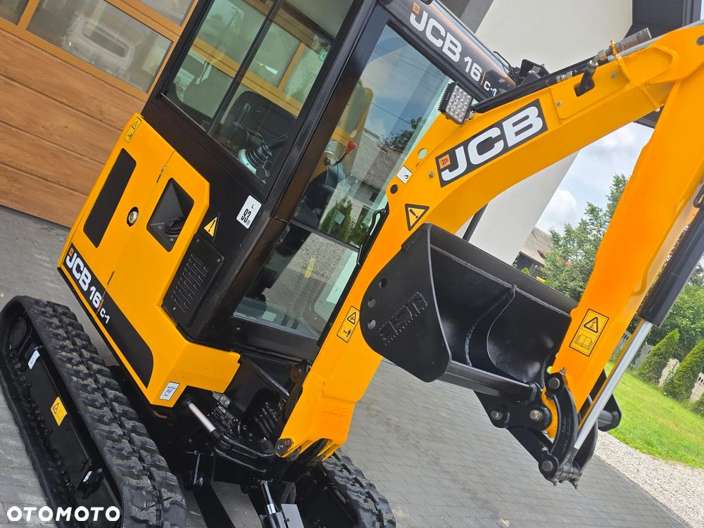 JCB JCB 16 C-1 mini koparka 3 łyżki szybkozłącze 19c1 sprowadzona 8018 serwisowana - 13