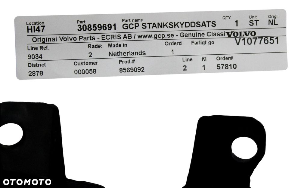 VOLVO S40 V40 I (-04) zestaw chlapacze przod OE - 3