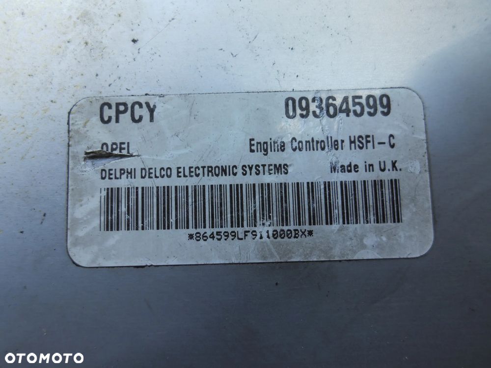 STEROWNIK 09364599 OPEL VECTRA B 1.6 16V POSIADAM 3 SZTUKI - 2