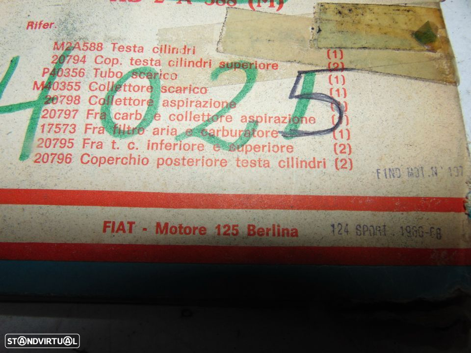 Fiat 124 sport  jogo de juntas - 2