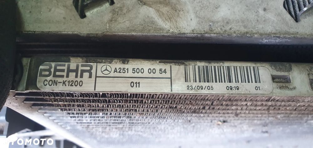 Chłodnica chłodnice wody klimatyzacji Mercedes ML W164 3.0 CDI A2515000054 A2515000004 - 8