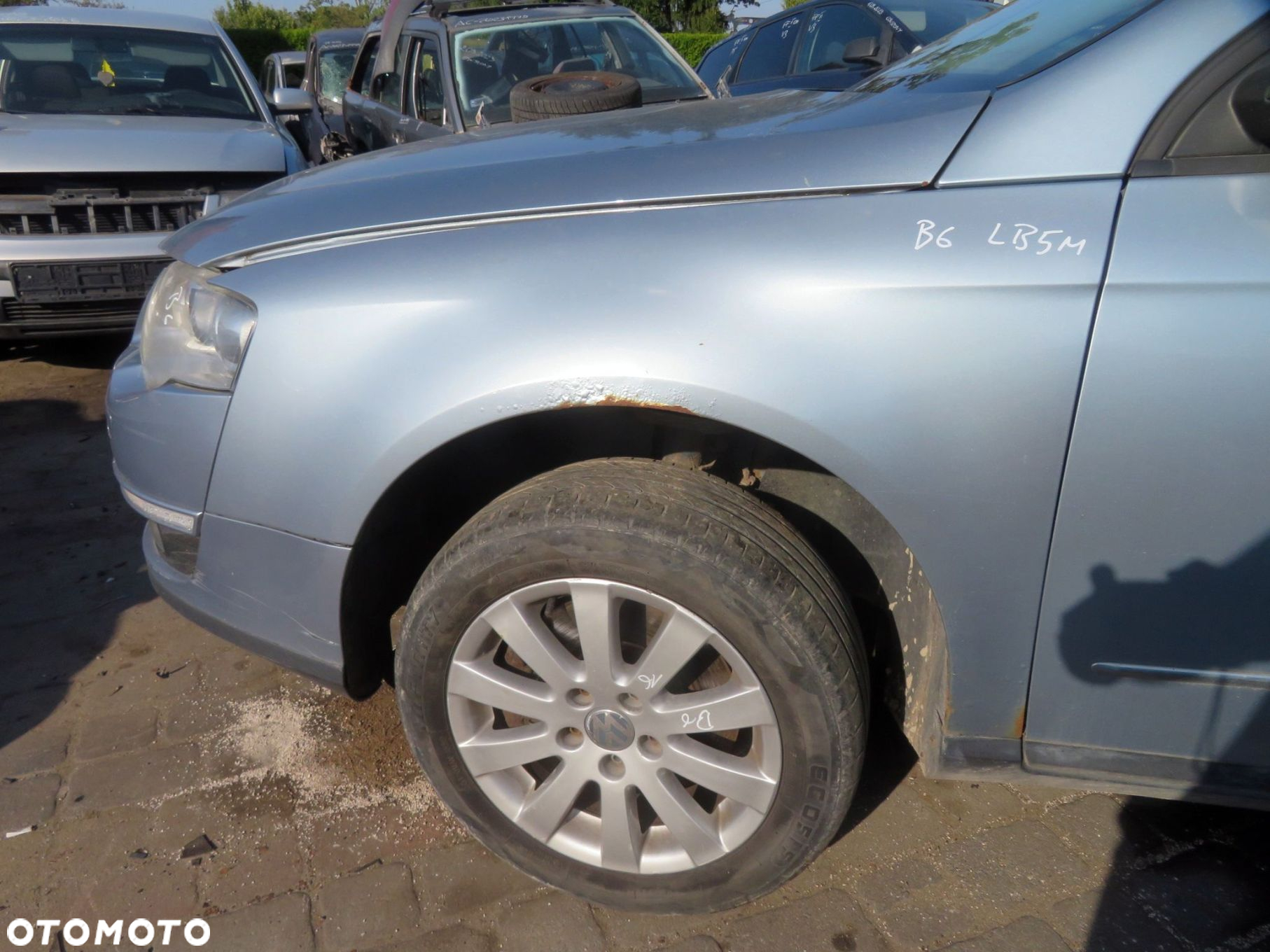 MASKA ZDERZAK BŁOTNIKI LAMPY PASSAT B6 LB5M  VOLKSWAGEN 2005-2010 SREBRNY PRZÓD KOMPLETNY - 5