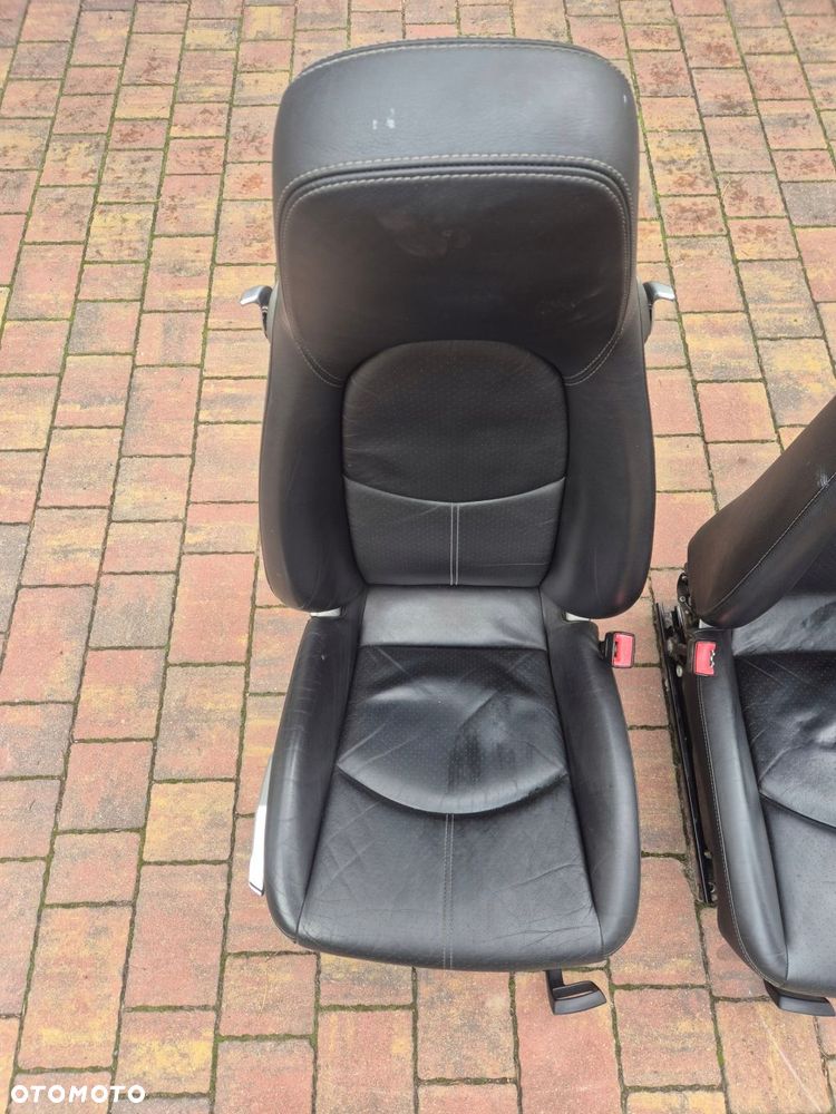 fotel prawy lewy czarny 2szt porsche boxster 987 - 2