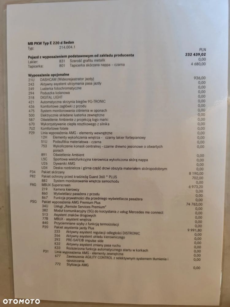 Mercedes-Benz Klasa E 220 d mHEV AMG 9G-Tronic - 27