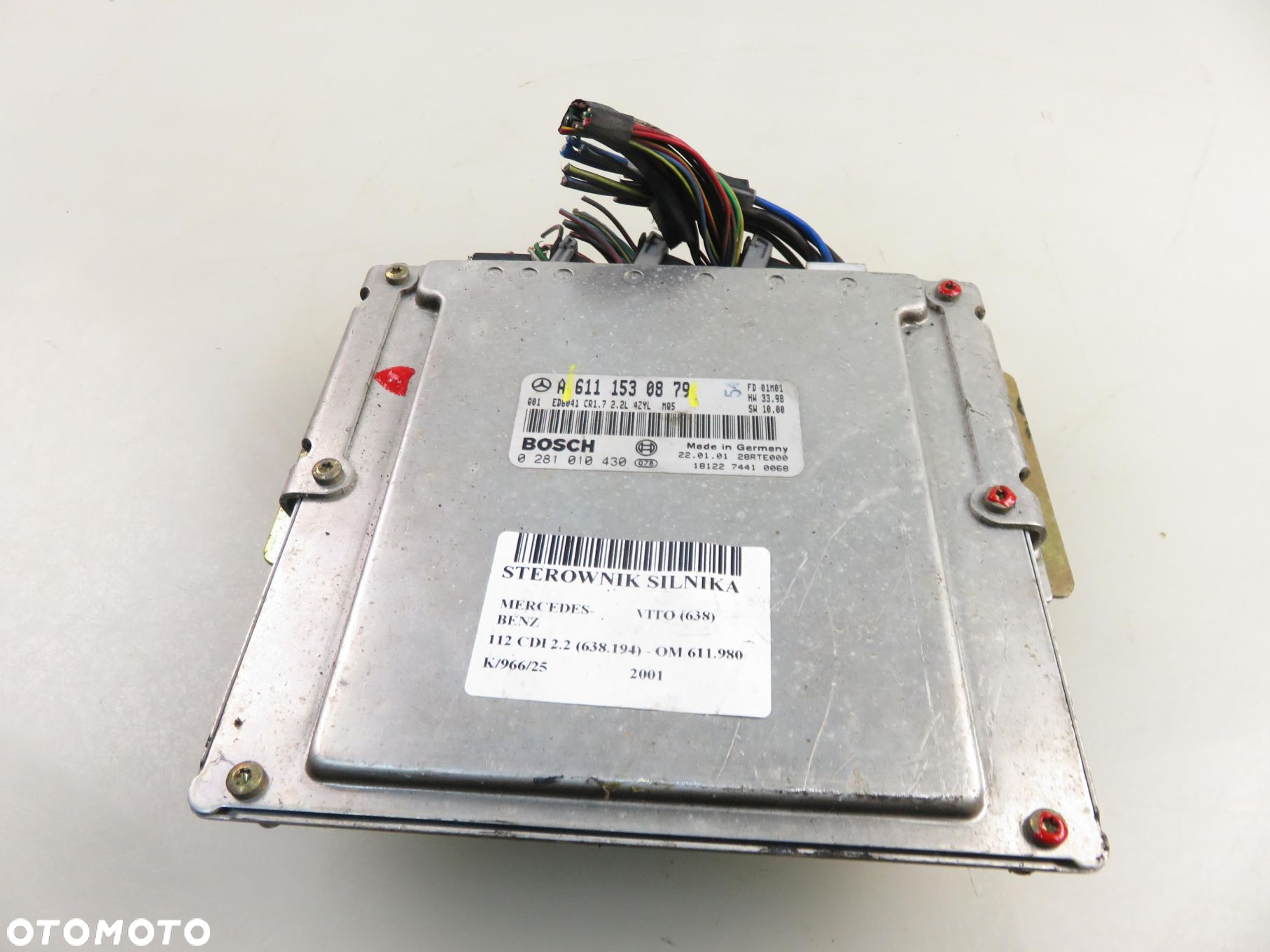 STEROWNIK MERCEDES VITO (638) 112 CDI 2.2 122  - OM 611.980 6111530879 - 10