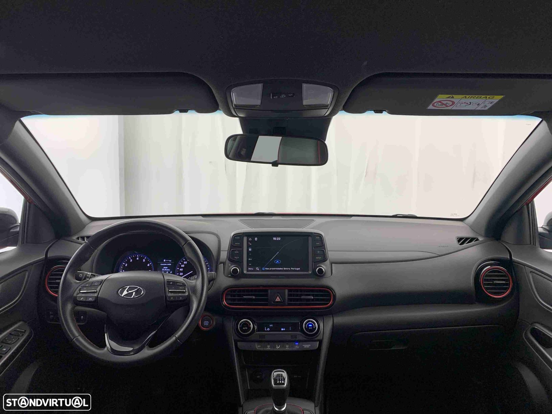 Hyundai Kauai 1.0 T-GDi Pele/Tecido Vermelho - 13