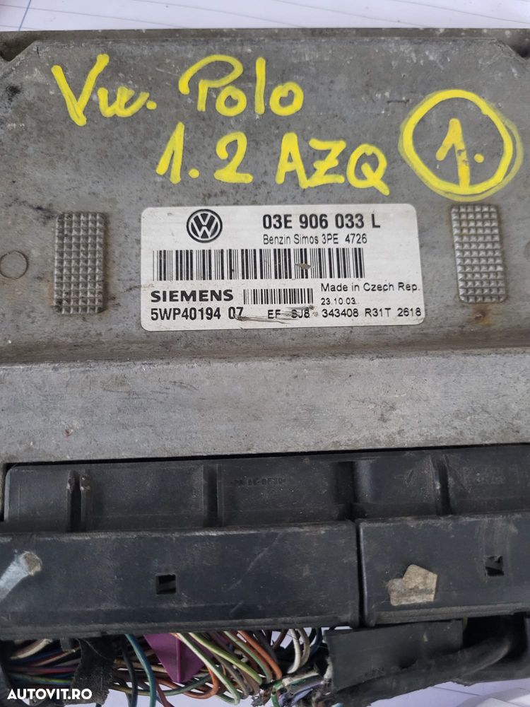 Calculator motor Volkswagen Polo 1.2 12V AZQ din 2003 - 1