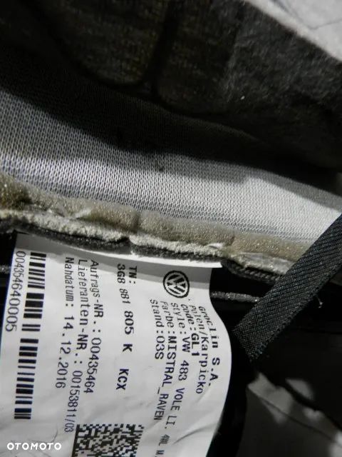 FOTEL FOTELE KANAPA SIEDZISKO PRZEDNIE LEWE PRAWE POSZYCIE TAPICERKA SKORA MISTRAL / RAVEN KCX VOLKSWAGEN ARTEON 3G8 ORYGINAŁ - 30