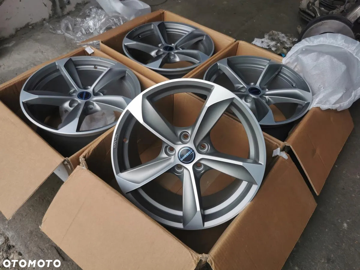 Alu Felgi  Borbet S 8x17 5x108 ET40 NOWE!! FORD VOLVO RENAULT GRAPGIT POLIERT MATT - 2
