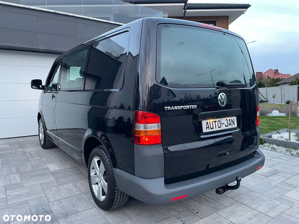 Volkswagen TRANSPORTER T5 1.9TDI Klima Elektryka Tempomat Brygadówka Dubel Kabina 6os Hak Opł - 8