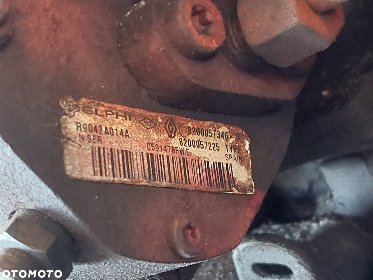 SILNIK DIESEL + POMPA WTRYSKI TURBO NISSAN MICRA K12 1.5 DCI K9K704 - 8