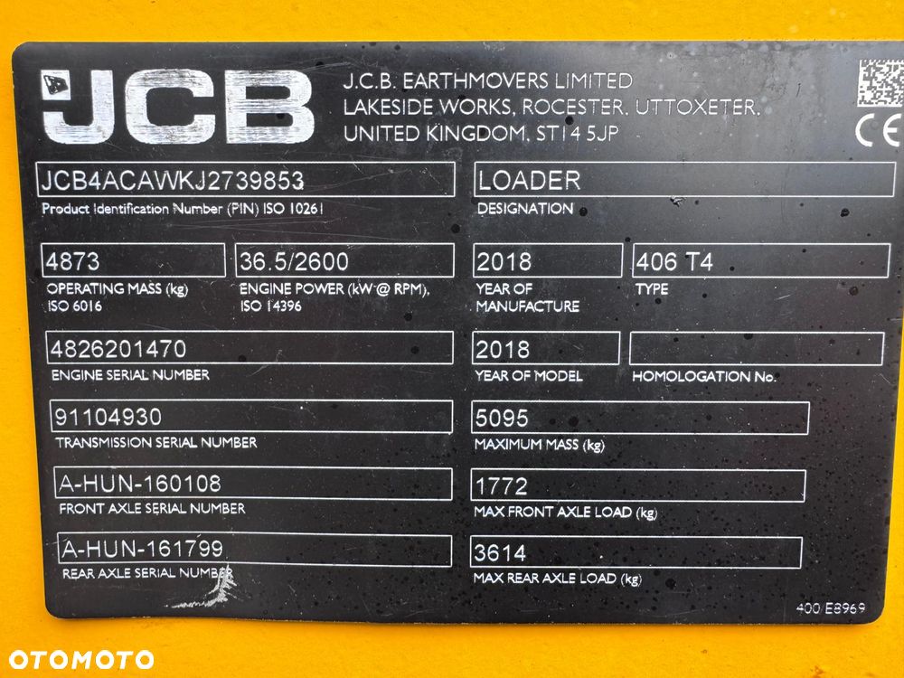 JCB 406** ŁADOWARKA JCB 406** Leasing** Zamiana** - 15
