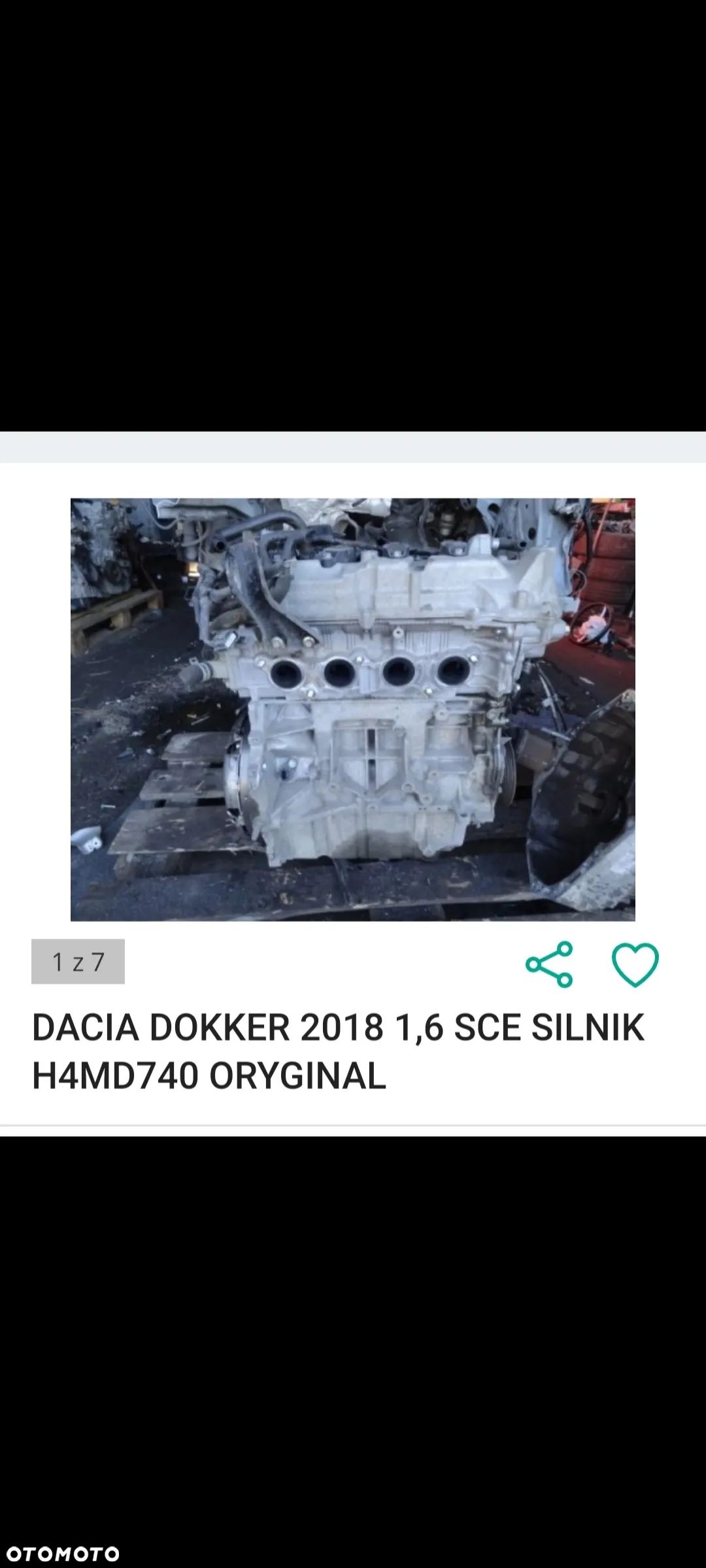 Silnik renault megane IV dacia H4MD740 - 1