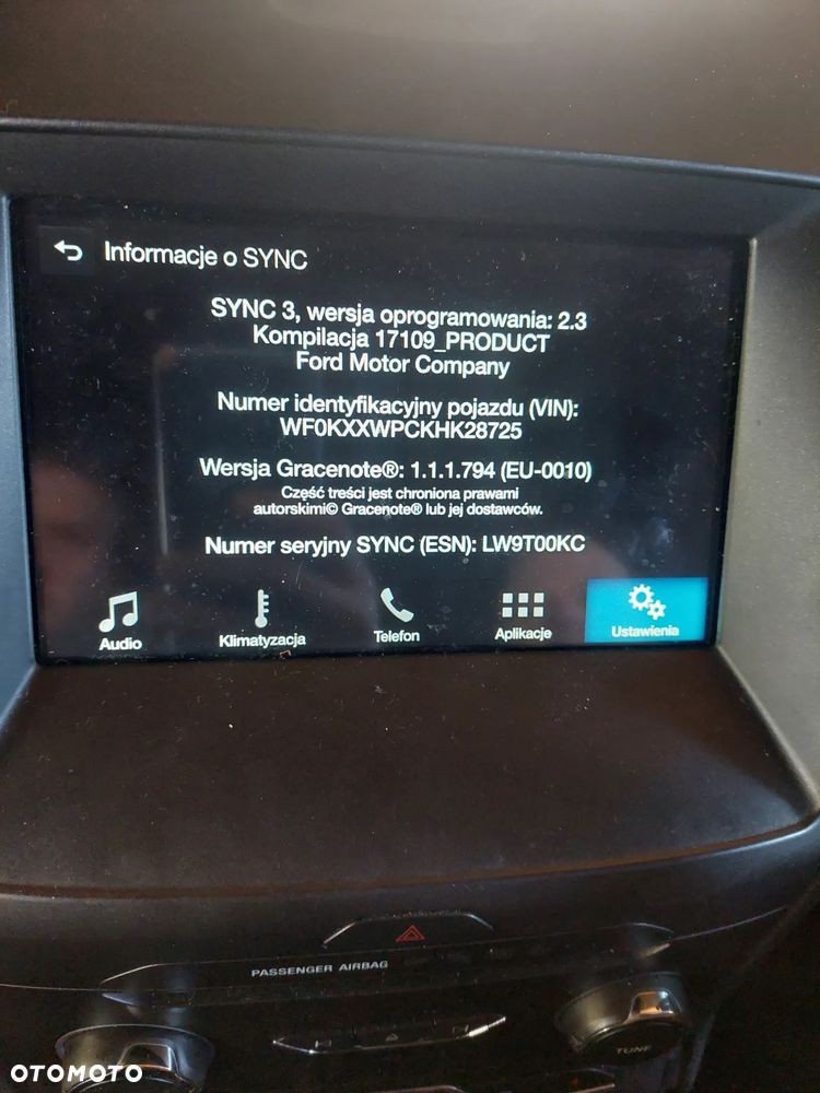 Radio ekran wyświetlacz ramka panel nawigacja SYNC 3 Ford Galaxy MK4 S-max MK2 14-22  Łuków części - 3