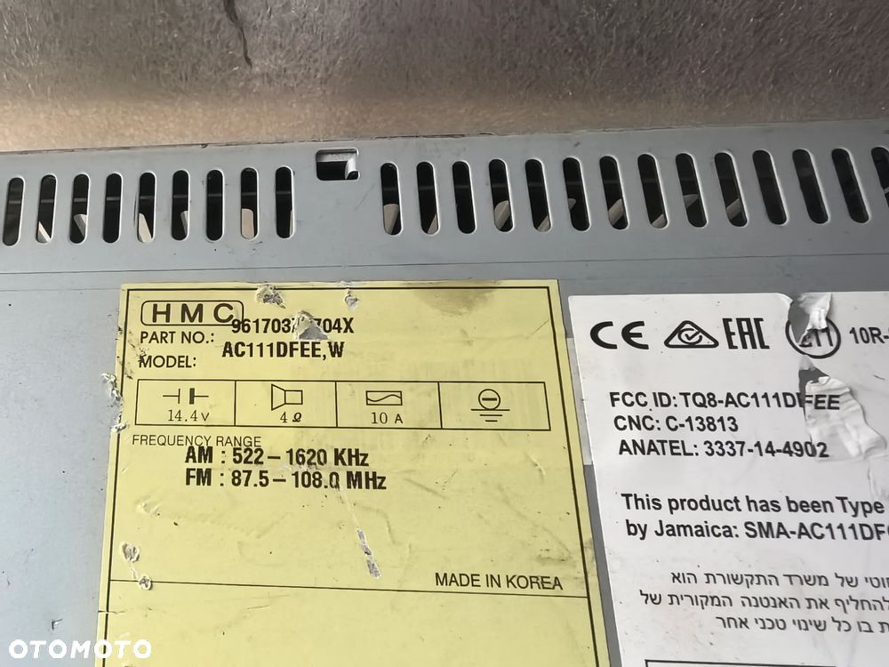 Hyundai i40 Radio CD Bluetooth 961703Z0704X - 2