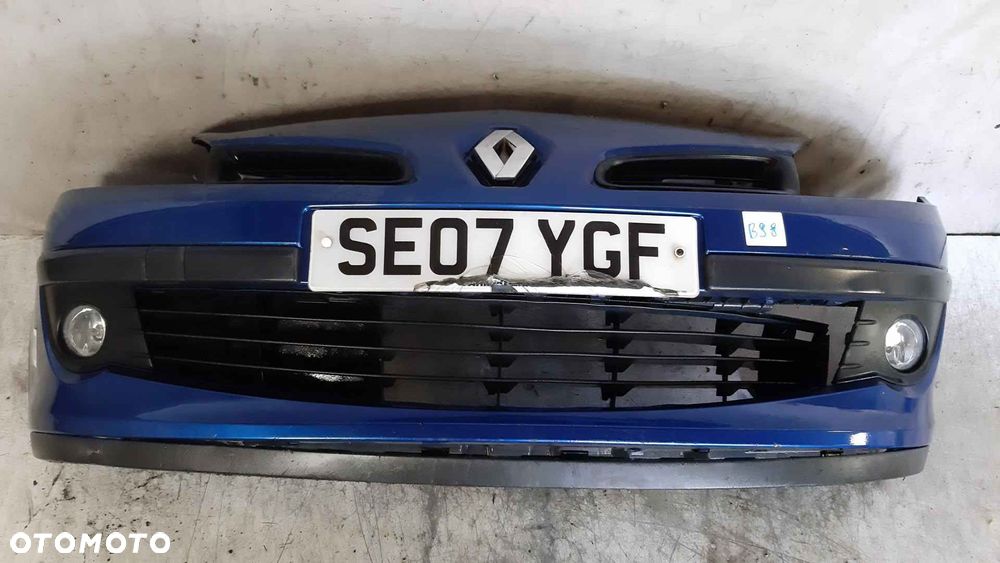 ^ ZDERZAK PRZÓD PRZEDNI DO RENAULT CLIO III 3 TERNA NIEBIESKI HALOGENY - 3