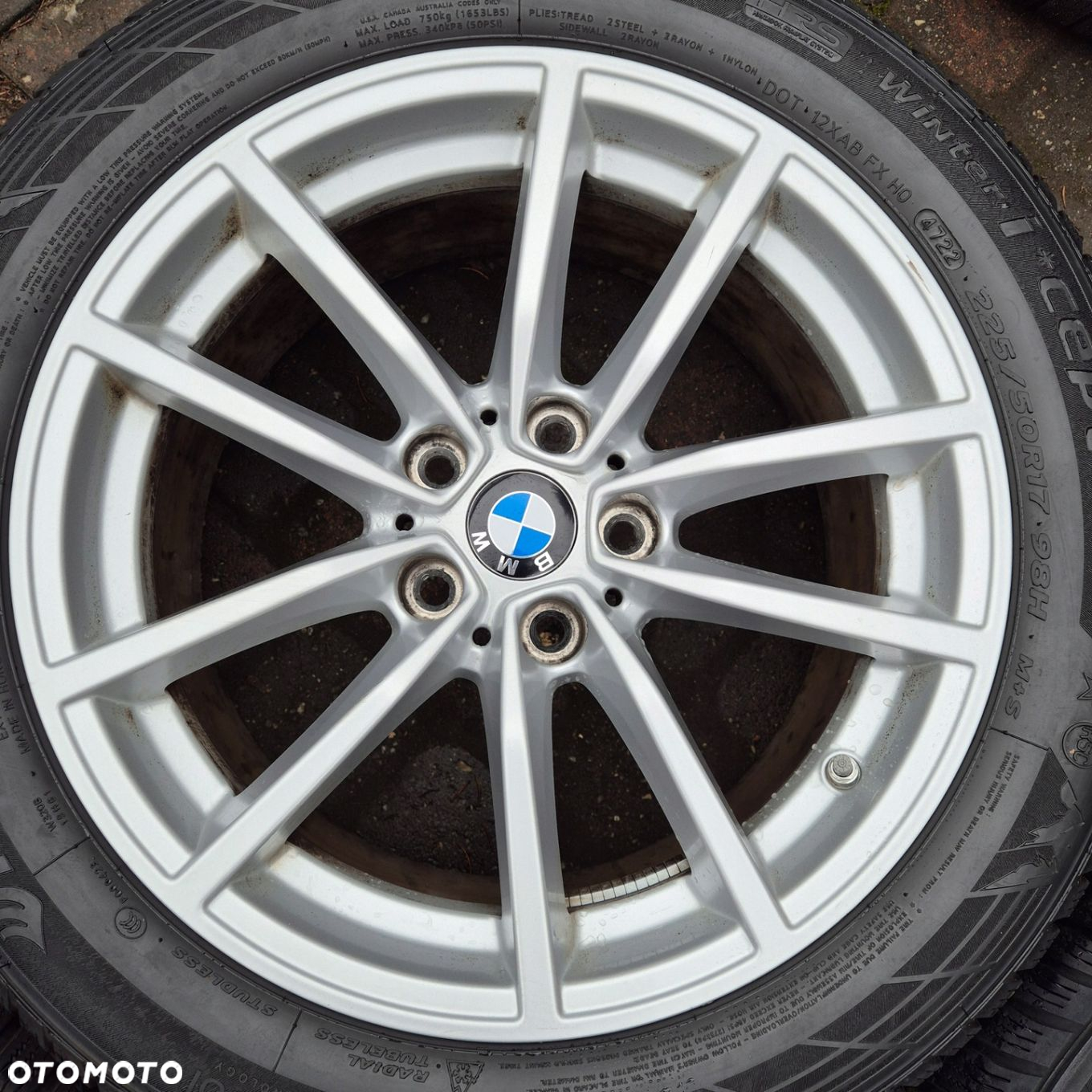 ZIMA FELGI KOŁA 17 BMW 3 G20 G21 4 G22 G23 G26 225/50 R17 HANKOOK 2022r - 4