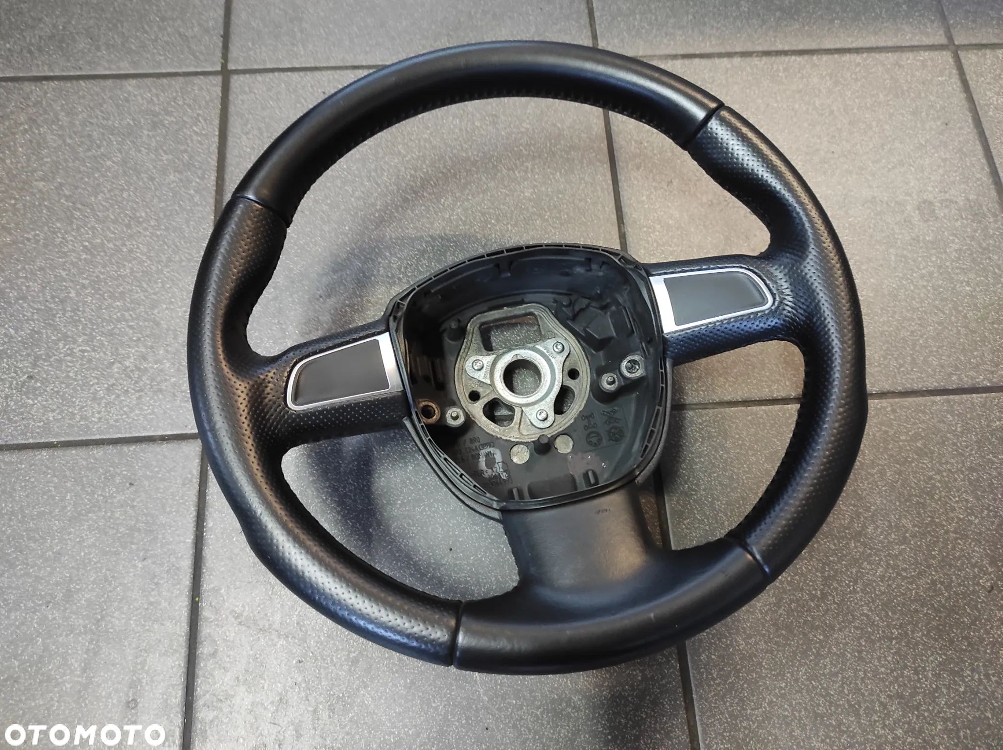 KIEROWNICA 3 RAMIENNA SKÓRZANA SKÓRA S LINE PIKOWANA ..Q.. AUDI A3 8P A4 B6 B7 A5 8T A6 C6 Q5 8R Q7 4L WYSYŁKA !!!!! - 1