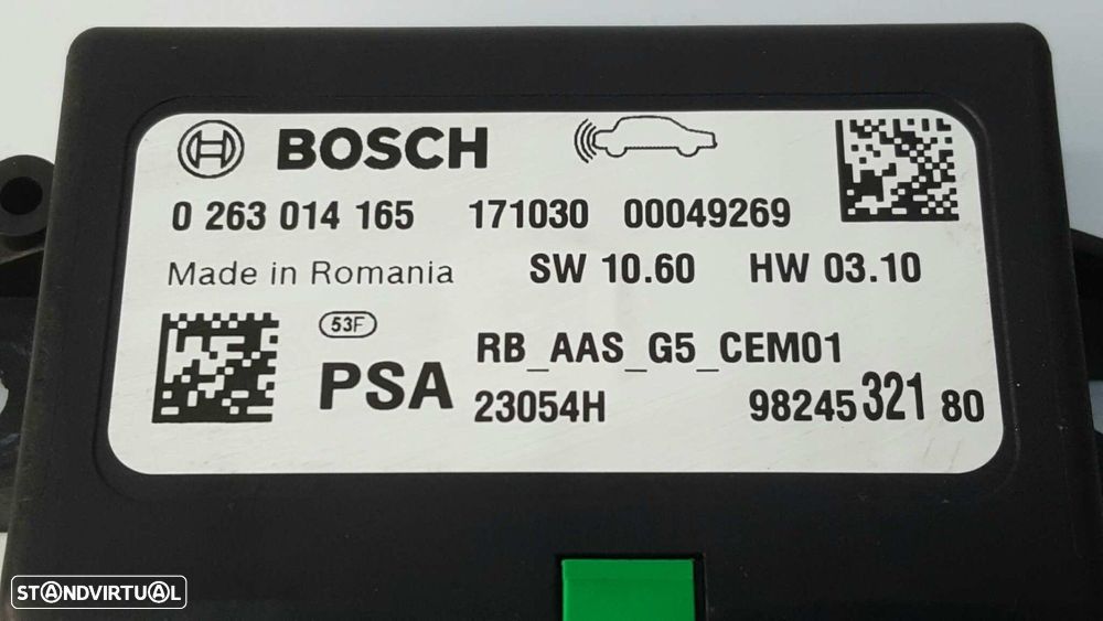 MÓDULO ELETRÓNICO PEUGEOT 2008 (--.2013->) STYLE - 3