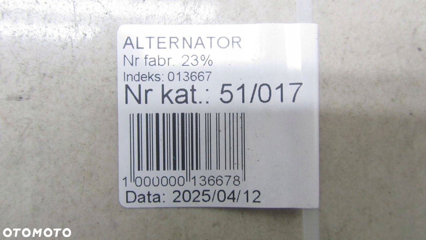 MASTER MOVANO III 2.3 ALTERNATOR 231008137R 10- - 6