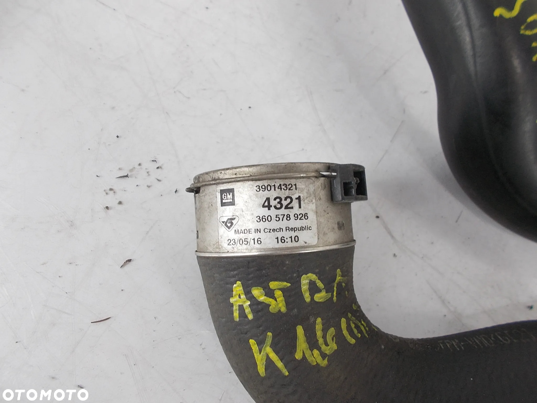 Rura dolot powietrza 1.4B Opel Astra K V 13367313 - 3