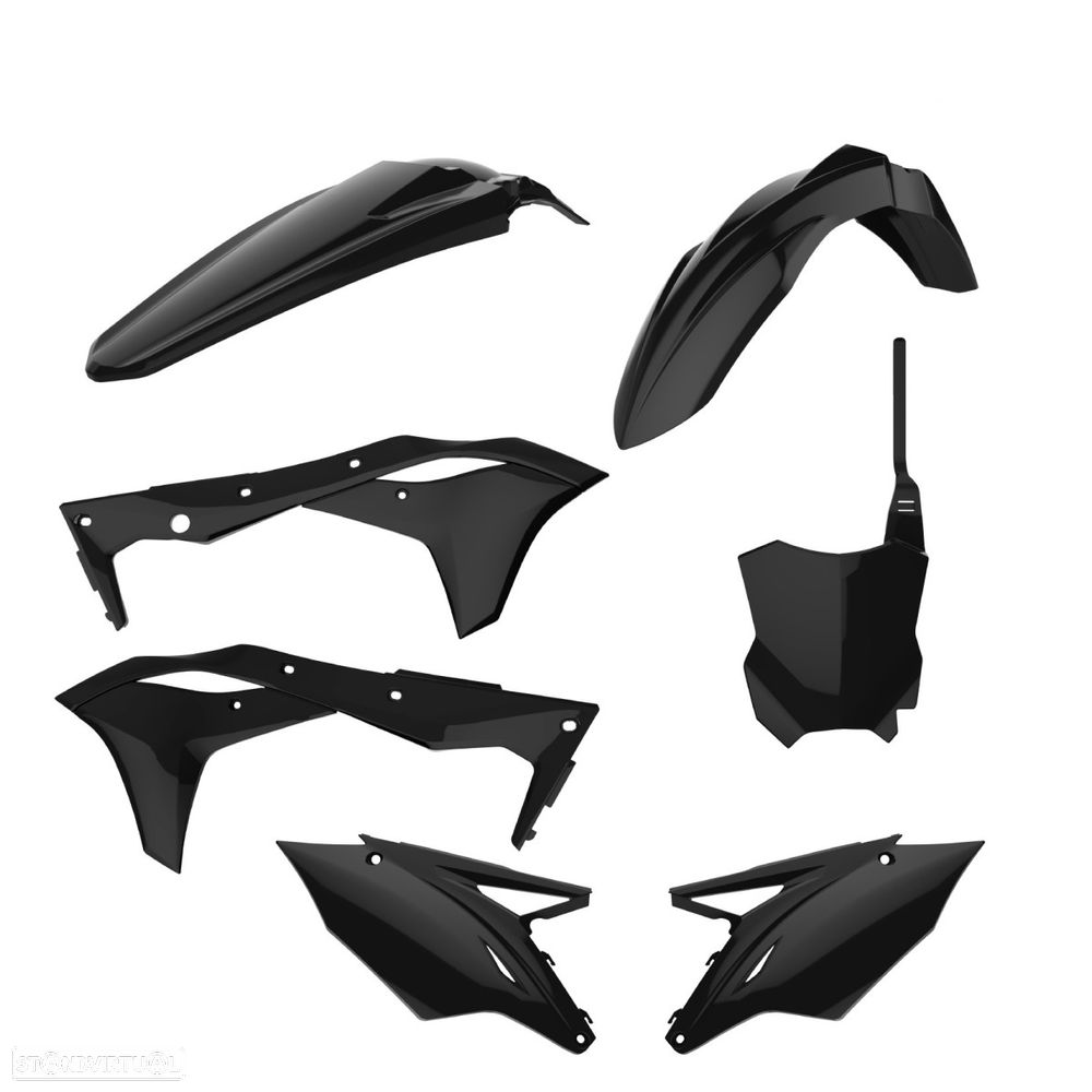 kit plasticos polisport preto kawasaki kx 250f 17 - 1