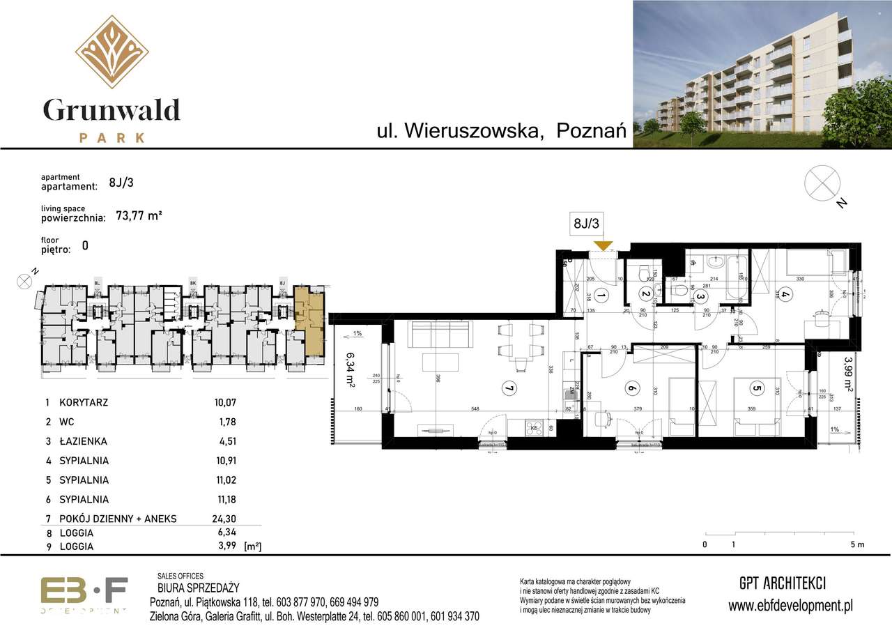 Grunwald Park | mieszkanie 4-pok. | 8J_3