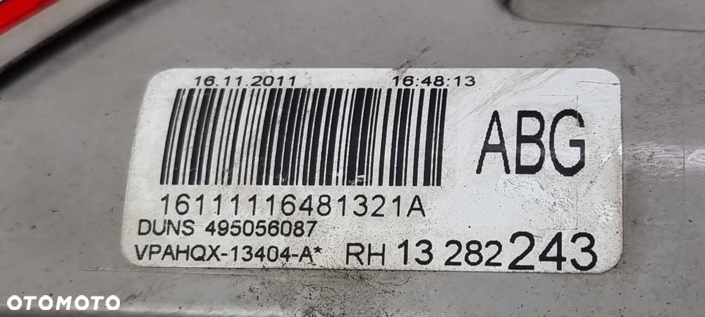 LAMPA PRAWA TYŁ OPEL ASTRA J 13282243 - 5