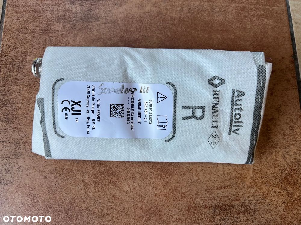 PODUSZKA W FOTEL FOTELA PRAWA DACIA SANDERO III 2022r 648835200 - 1