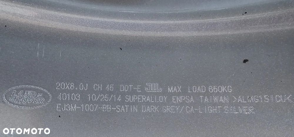 (F132) Land Rover OE Evoque / EJ3M-1007-BB / 8Jx20 ET45 5x108 - 11