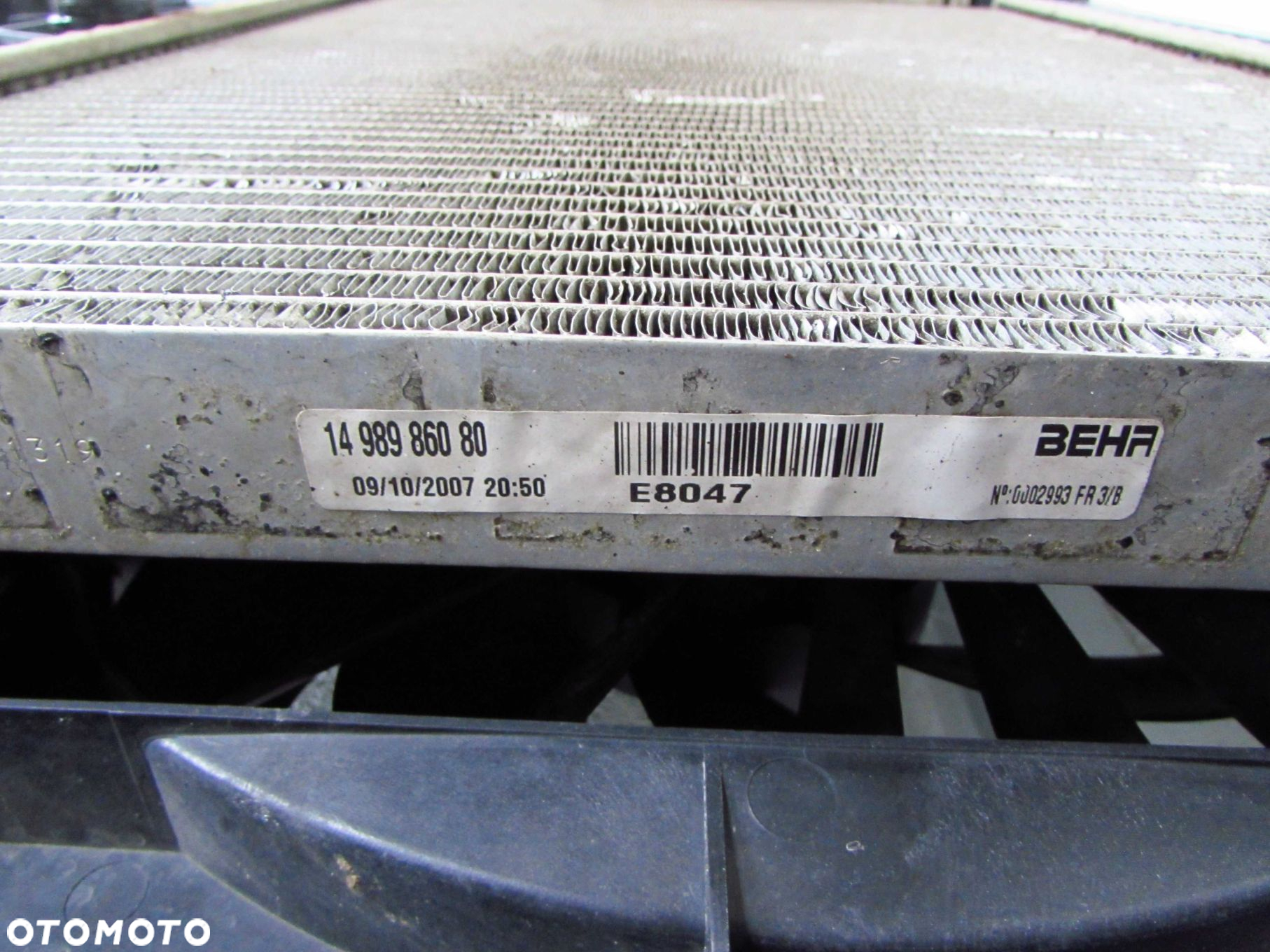 FIAT SCUDO EXPERT JUMPY II 2.0 07-14 CHLODNICE PAS PRZEDNI WZMOCNIENIE KPL 1400821280 1498986080 - 9