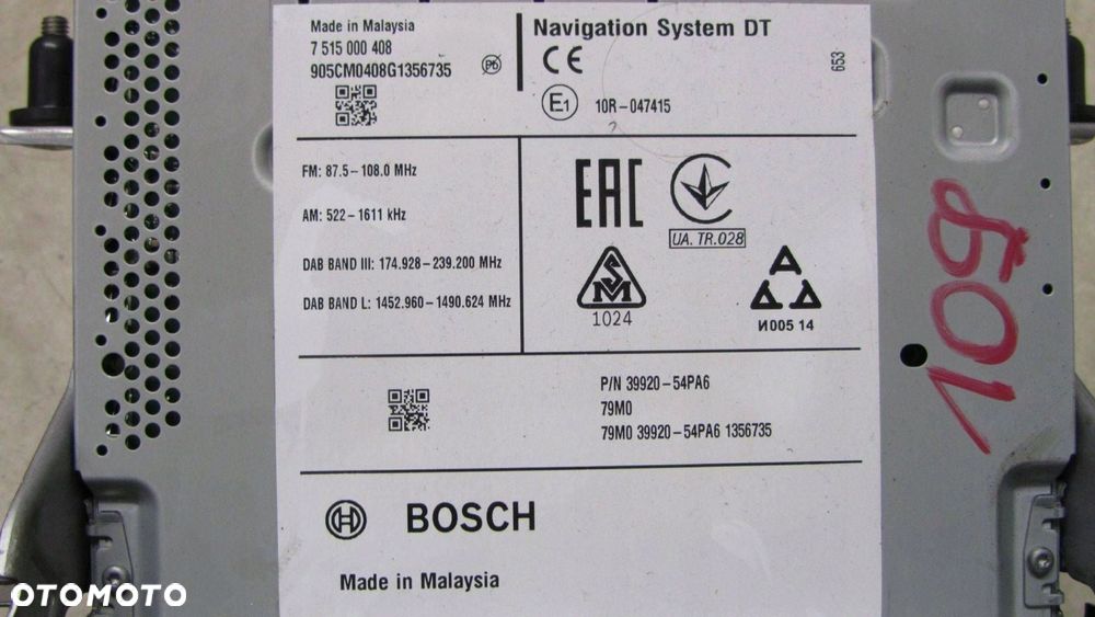 SUZUKI VITARA III RADIO NAWIGACJA 39920-54PA6 15- - 7