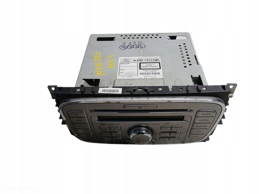 radio cd ford mondeo mk4 7s7t-18c815-ab mondeo mk4 - 1