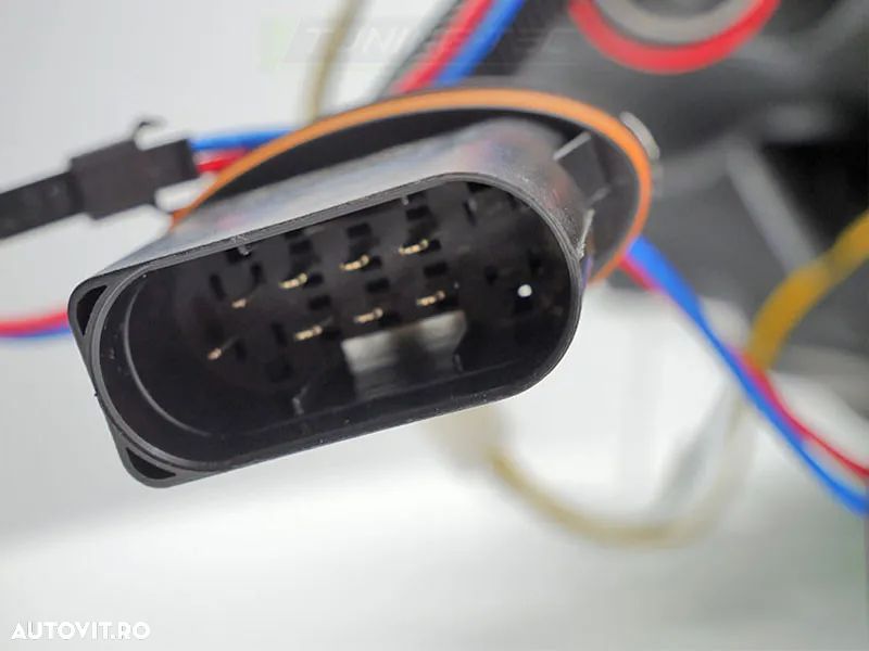 Faruri LED compatibile cu Mercedes C-Class W205 S205 A205 C205 (2014-2018) Negre Semneal Dinamic Secvential - 7