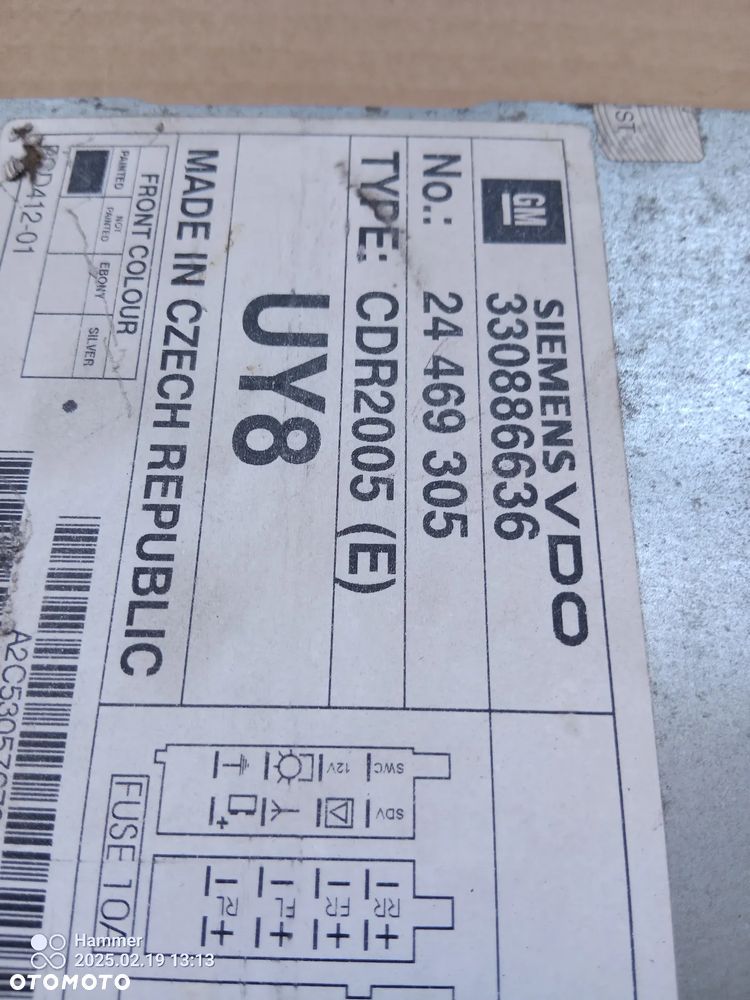 VIVARO A radio + wyświetlacz MERIVA B - 3