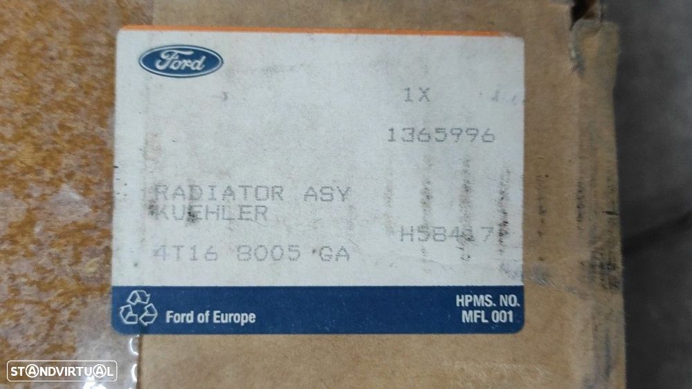 RADIADOR DE ÁGUA FORD TRANSIT CONNECT (TC7) FURG. - 5